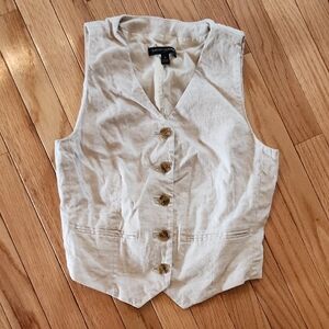 Banana Republic Linen Vest